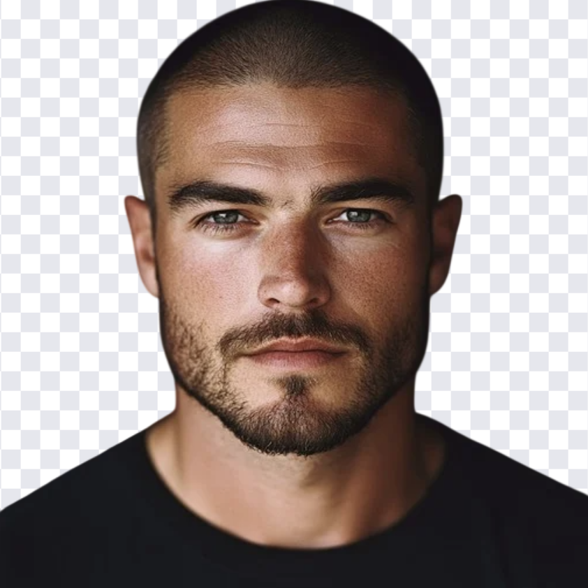 Portrait photo with background removed