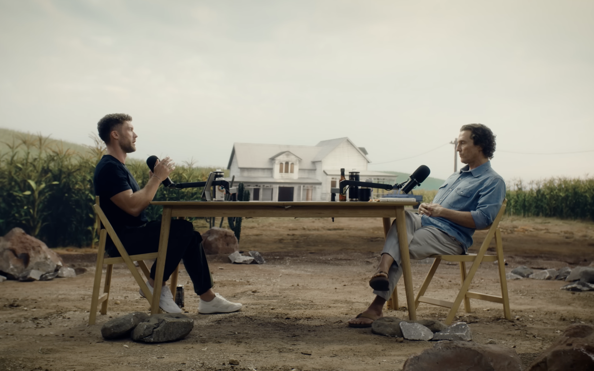 AI-generated background image example for video scenes